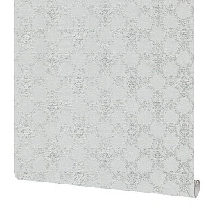 Обои бумажные Московская Обойная Фабрика Жаклин серебристые 0.53 м 234762-5